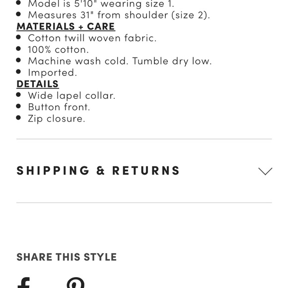 TORRID TWILL DOLMAN ZIP-FRONT ANORAK Torrid Brand - Picture 4 of 5